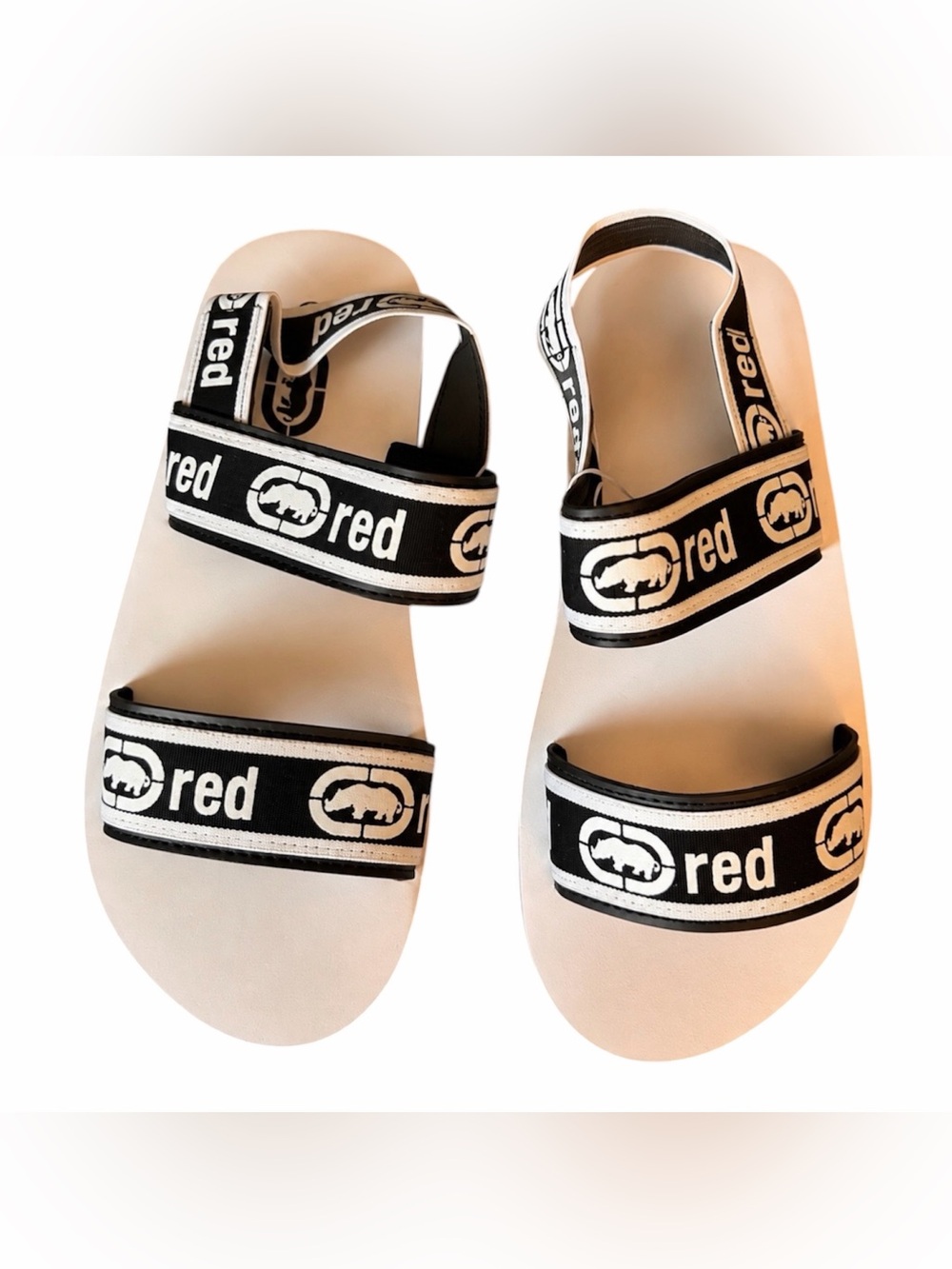Marc Ecko Black and White Sandals
